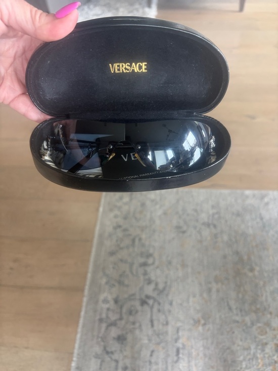 Versace Black Shield Sunglasses 😎 - Picture 5 of 6